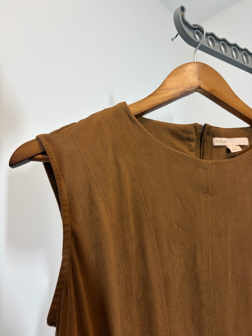 BeBop Brown Sleeveless Fit-and-Flare Mini Dress